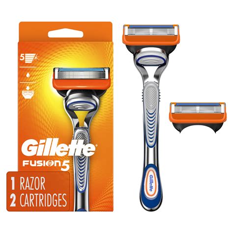 buy gillette fusion5 men s razor handle and 2 blade refills online at