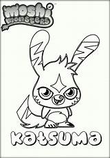 Coloring Pages Monsters Moshi Monster Printable sketch template