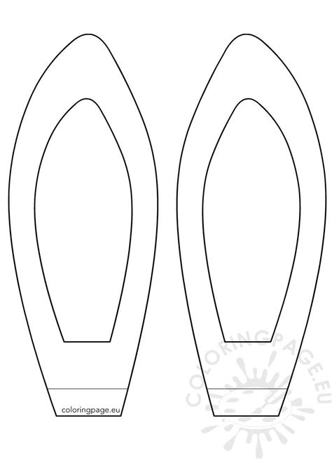easter craft bunny ears template coloring page bunny ears template
