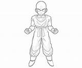 Krilin Coloring Pages Strong Krillin Another sketch template
