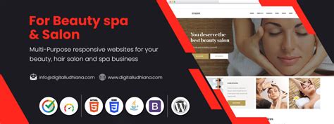 hair salon beauty spa website designers developers  ludhiana