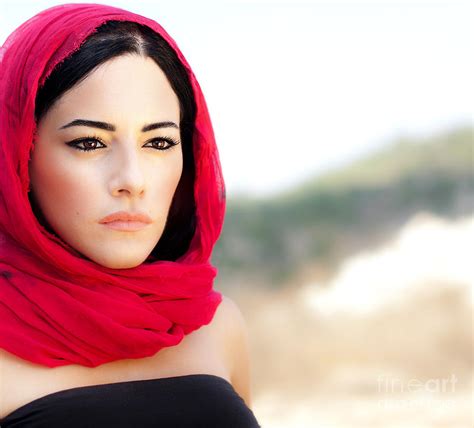 beautiful arabic woman photograph by anna om