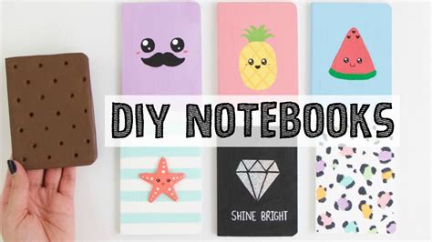 diy notebooks ideas school supplies     youtube