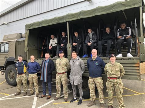 army reserve unit opens doors  pupils  rangers fc charity programme lowland reserve forces