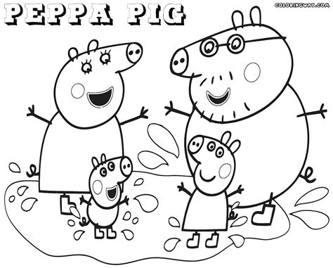 coloring page peppa pig peppa pig coloring pages drawing