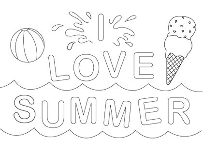 summer coloring pages  printables