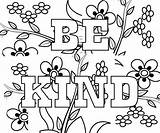 Coloring Kind Pages Printable Colouring Kids Sheets Mental Health Kindness Awareness Week Amazing Choose Adult Adults Courage Theme Freecoloring Board sketch template