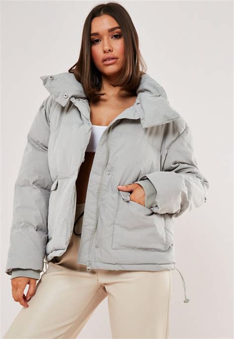 grey ultimate puffer jacket missguided puffer jacket women puffer jackets jackets