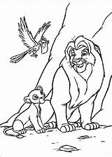 Simba Coloring Pages Printable Kids sketch template