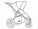 Stroller Pushing Template sketch template