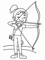 Coloring Pages Quiver Archer Archery Girl App Printable Kids Color Getcolorings Results Getdrawings 3d sketch template