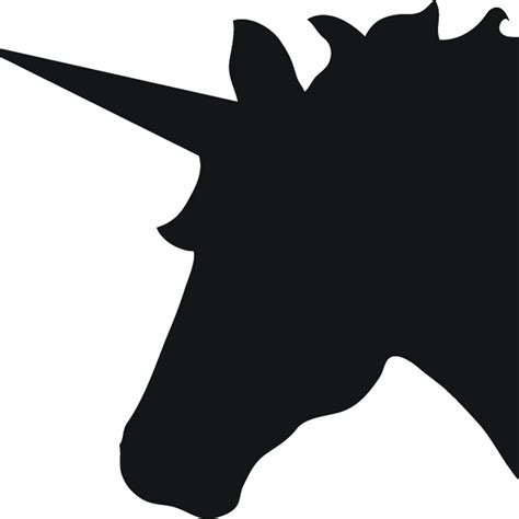 unicorn silhouette head  getdrawings