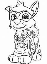 Mighty Rocky Paw Patrol Pups Coloring Fun Kids Votes sketch template