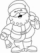 Santa Coloring Pages Getcolorings sketch template