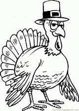 Turkey Coloring Thanksgiving Pages Hat Wearing Color Turkeys Cartoon Printable Dinner Printables Clipart Drawing Kids Cliparts Holidays Book Fun Online sketch template