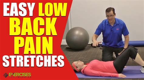 Easy Low Back Pain Stretches Youtube