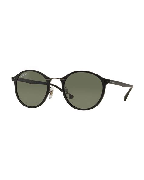 ray ban men s classic round sunglasses in black for men lyst