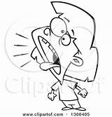 Yelling Cartoon Girl Clipart Outline Bratty Illustration Royalty Toonaday Lineart Vector Ron Leishman Regarding Notes sketch template