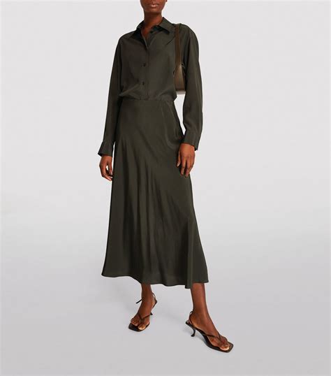 The Row Silk Malena Skirt Harrods Us