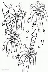 Fireworks Coloring Pages Printable Popular sketch template