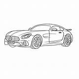 Amg Continental sketch template