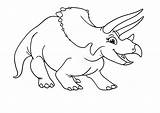 Triceratops Coloriage Dinosaure Dino Dinosaurs Telecharger sketch template