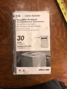 eaton cutler hammer dpfrp ac disconnect  amp fusible pullout outdoor vac  ebay
