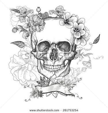 pin  alyssa dins  tattoos skull coloring pages skull butterfly