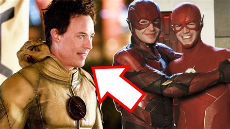 wow grant gustin s flash to cameo in the flash movie tom cavanagh