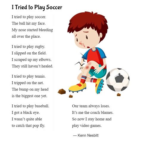 funny poem  kids    play soccer httpspoetrykids