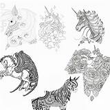 Coloring Pages Unicorn Printable Adults Unicorns Fun sketch template