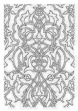 Coloring Pages Adult Patterns Pattern Medieval Adults Middle Medievaux Tapestry Simple Printable Age Nightmare Before Christmas Colouring Serve Inspiration Which sketch template