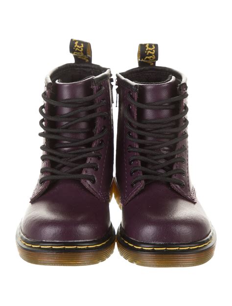 dr martens kids girls brooklee boot purple sizes   girls wdrrs  realreal