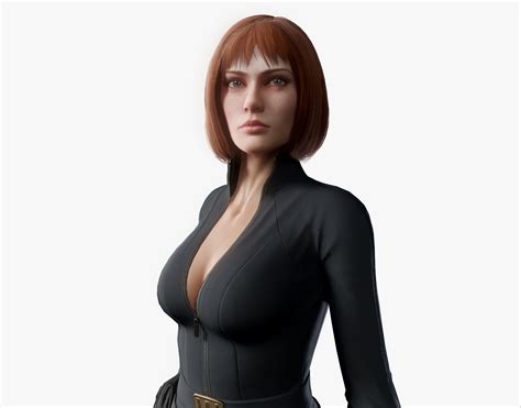 3d asset rigged sci fi girl 05 cgtrader