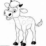 Cow Baby Coloring Pages Drawing Getcoloringpages Color Getdrawings Getcolorings Choose Board sketch template