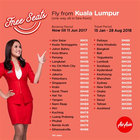 Airasia Free Seats Booking Until 11 June 2017 Travel 15