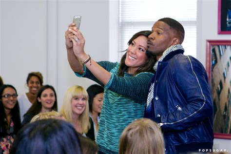 Jamie Foxx Got Into A Photo During A Stop By The Popsugar Offices In