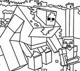 Big Mooshroom Minecraft Pages Coloring Guy sketch template
