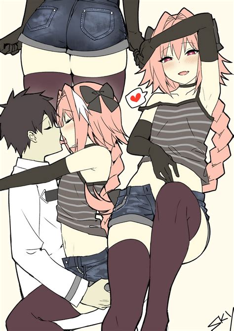 fujimaru ritsuka and astolfo fate and 2 more drawn by sky freedom