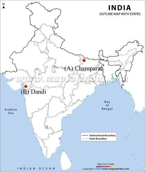 Champaran On Political Map Of India