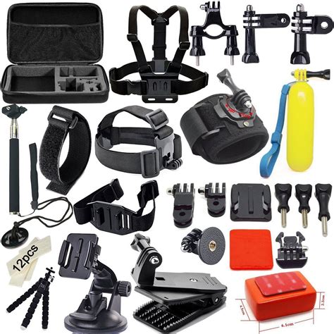 action camera accessories kit  gopro hero      session