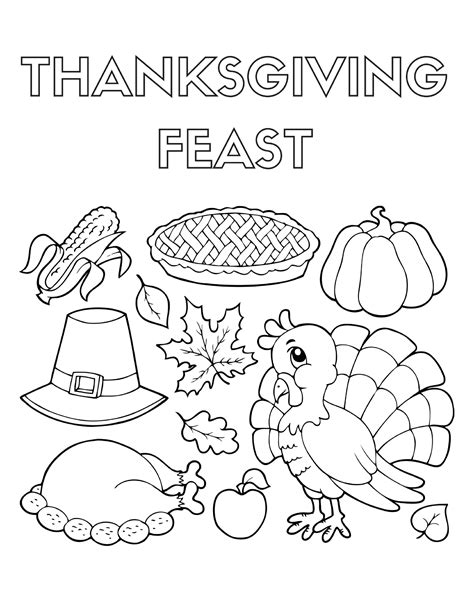 thanksgiving color pages check   cute coloring sheets