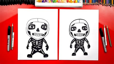 draw  skull trooper  fortnite art  kids hub