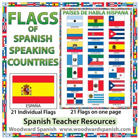 flags  spanish speaking countries woodward spanish