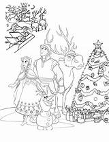 Frozen Pages Christmas Coloring Color Elsa Number Printable Sheets Print Book Template sketch template