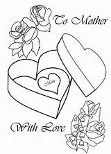 Coloring Pages Mother Mothers sketch template