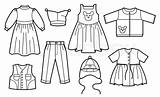 Clothes Children Vector Illustration Fashion Models Stock Colourbox sketch template