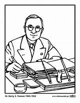 Truman Harry Coloring sketch template