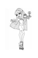 Cleo Coloring Nile Pages Monster High sketch template