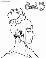 Cardi Wonderful sketch template